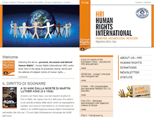 Tablet Screenshot of humanrightsinternational.org